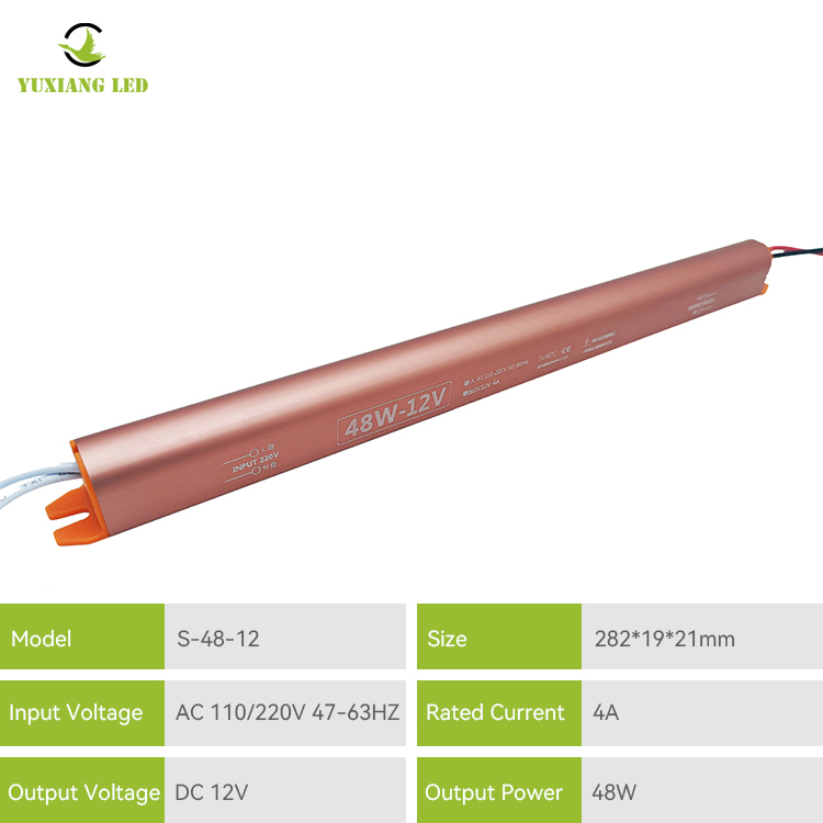 12v4a Goldenes, ultraschlankes LED-Netzteil