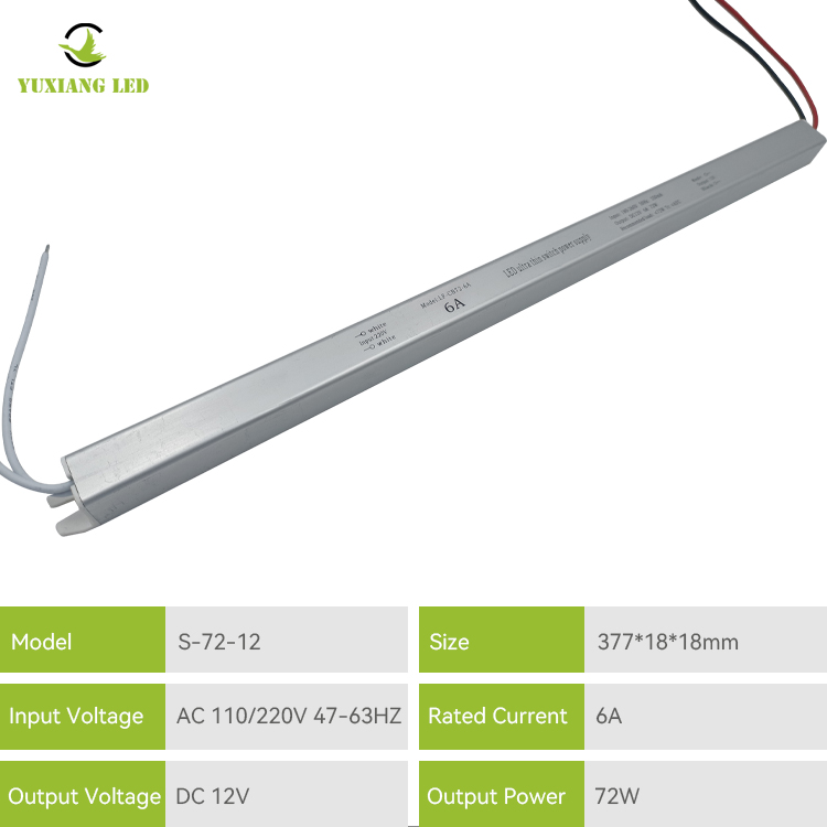 12v6a Ultra Slim LED-Netzteil