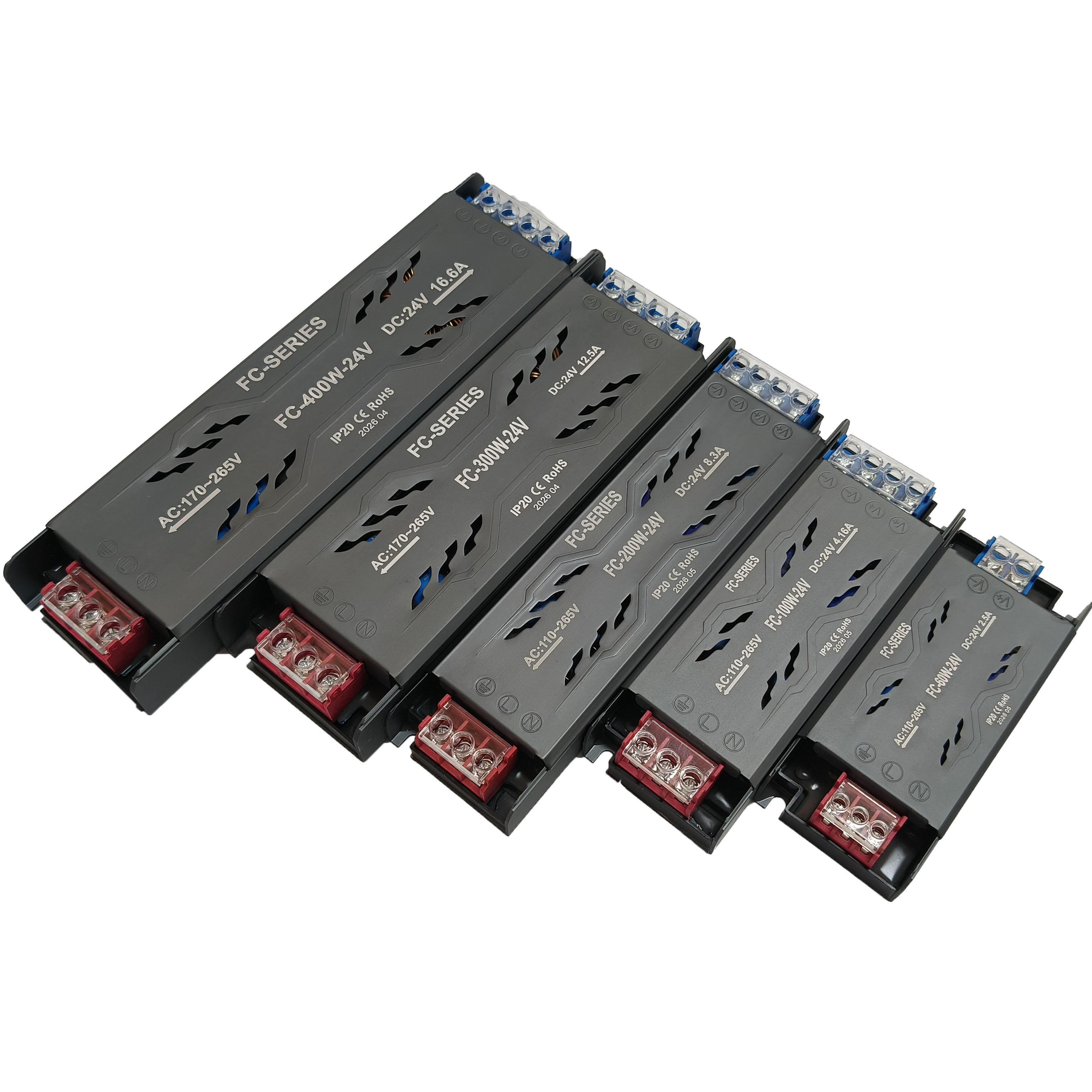 FC 24V 60W Schlankes halbvergossenes LED-Netzteil