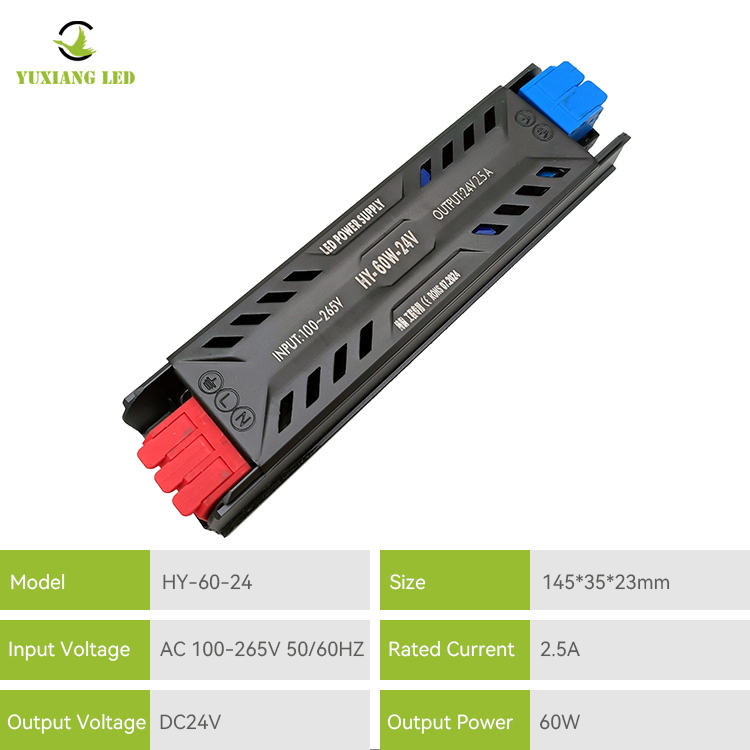 24 V 60W LED Hochleistungs lineare halbgefüllte Stromversorgung
