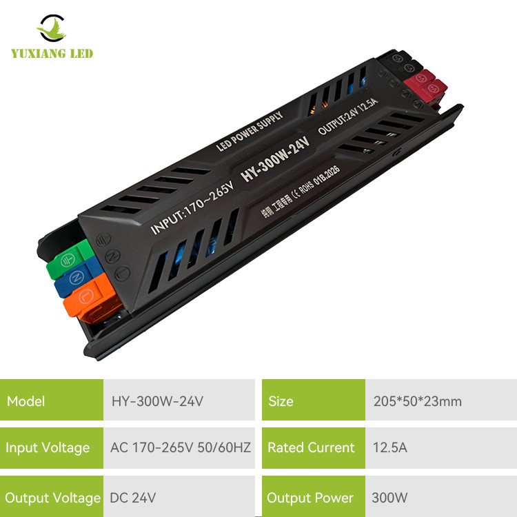 DC 24V 400W Ultradünnes, halbvergossenes LED-Netzteil