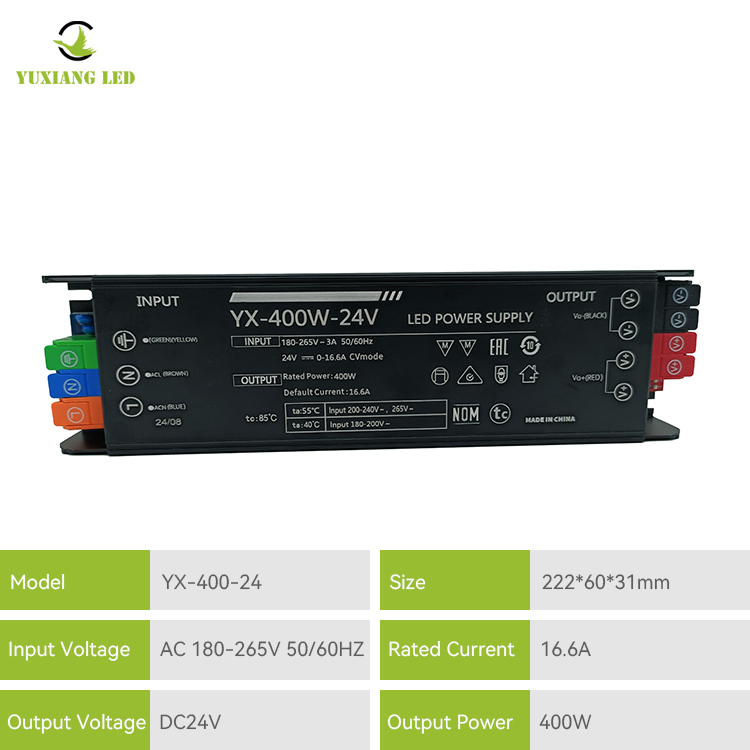 LED-Netzteil für lineare Beleuchtung, 24 V, 400 W