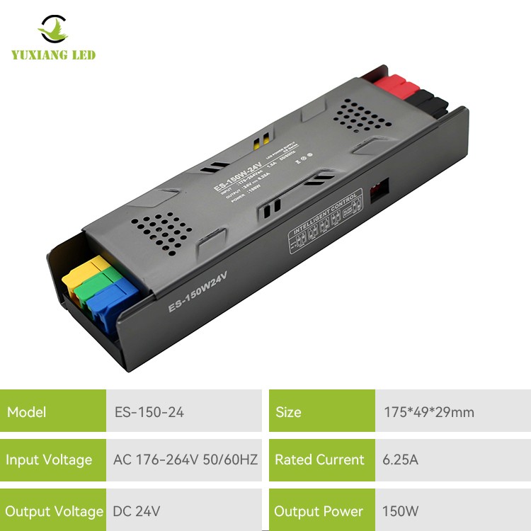 Halbvergossenes dimmbares LED-Linearnetzteil ES-Modell 24V 150W